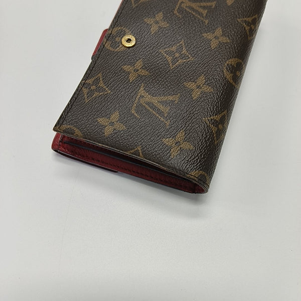 MARIE LOU Monogram Coated Canvas Brown Wallet