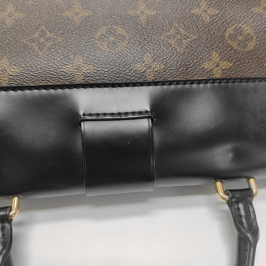 ONE HANDLE Monogram Coated Canvas Brown