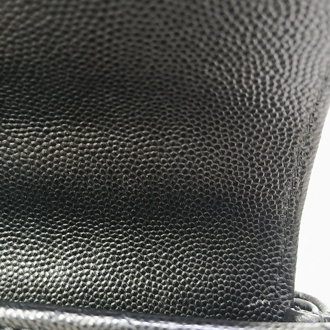 COCO HANDLE Grained Calfskin Black