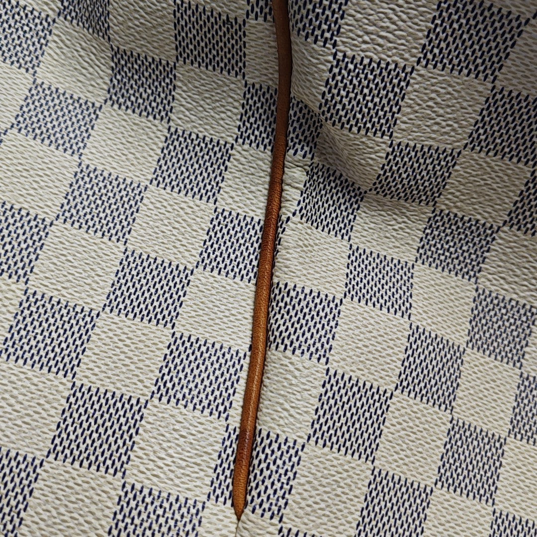 TOTALLY MM Damier Azur Coated Canvas White