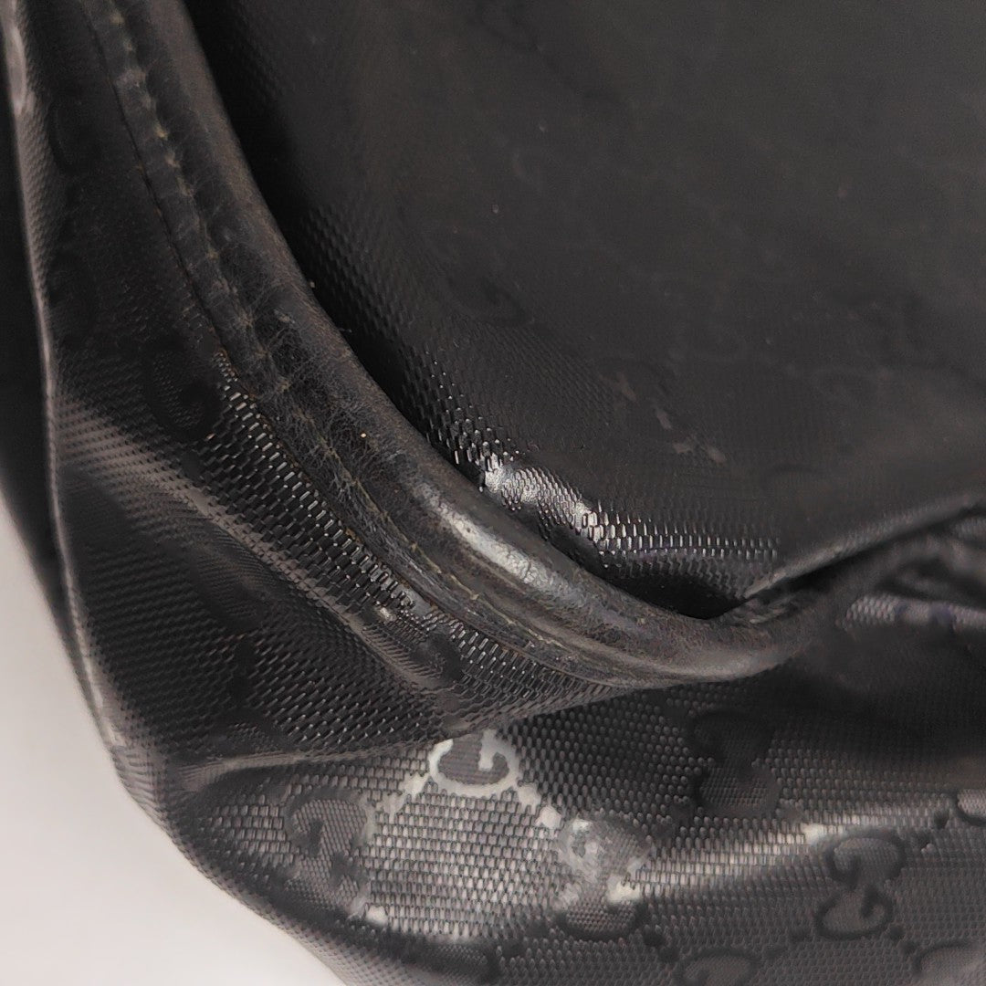 GG Imprime Monogram Coated Canvas Black
