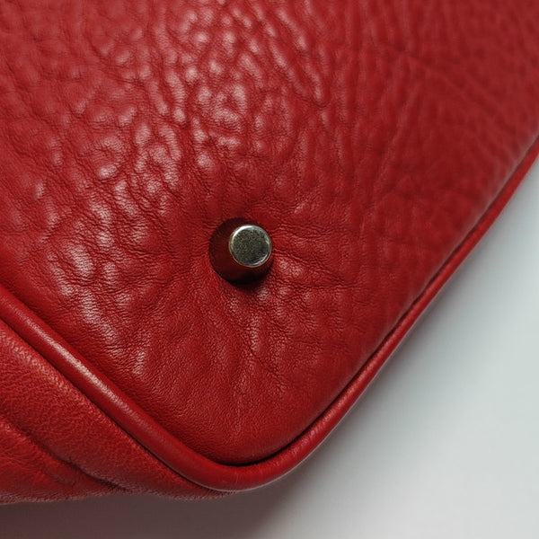 Calfskin Bucket Bag Red