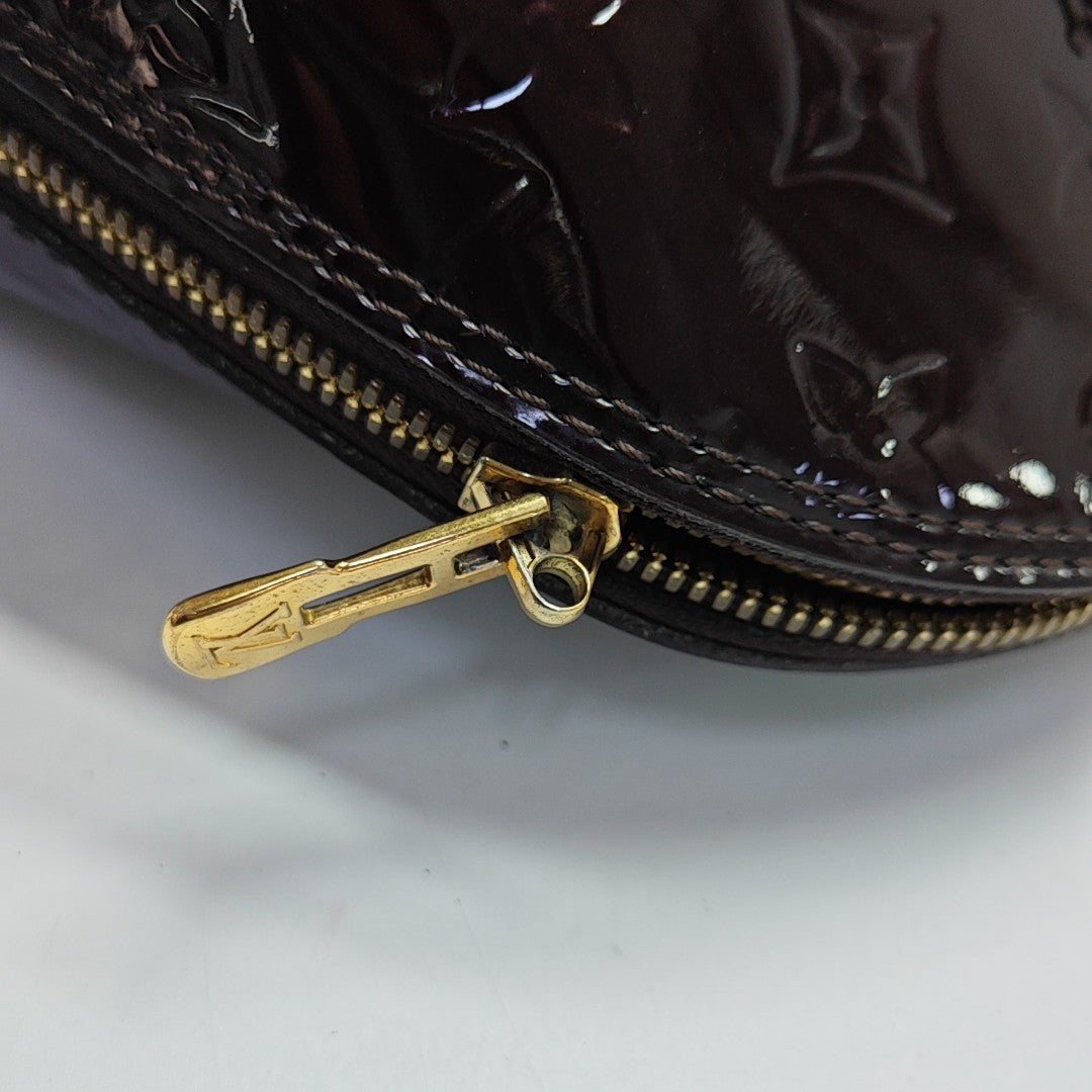 ALMA PM Monogram Patent Leather Red