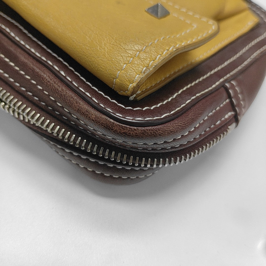 Quilted Calfskin Shoulder Bag Yellow