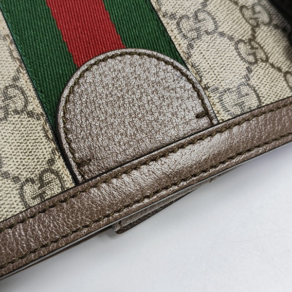 Monogram Coated Canvas Tote Bag Brown