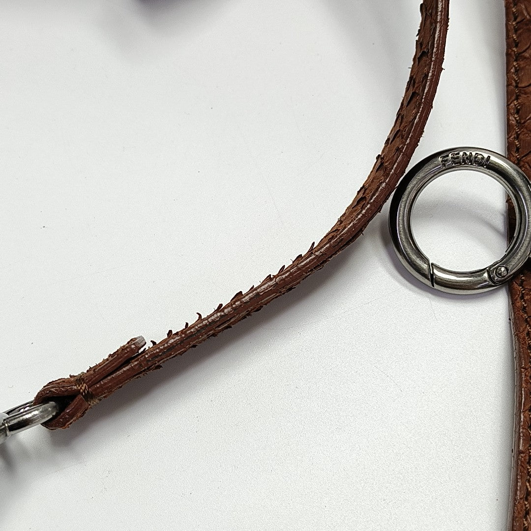 Peekaboo Medium Python Brown