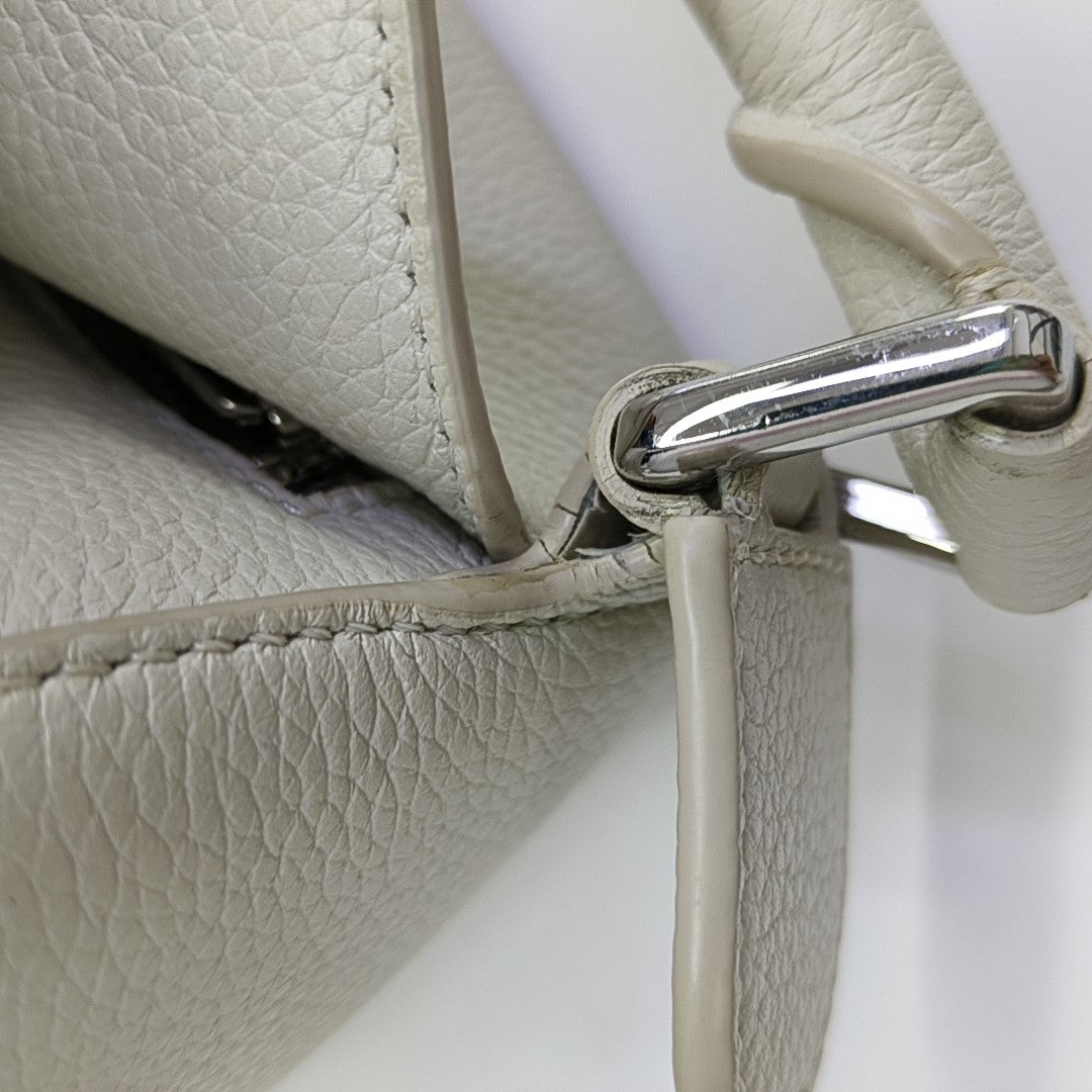 Puzzle Small Calfskin White