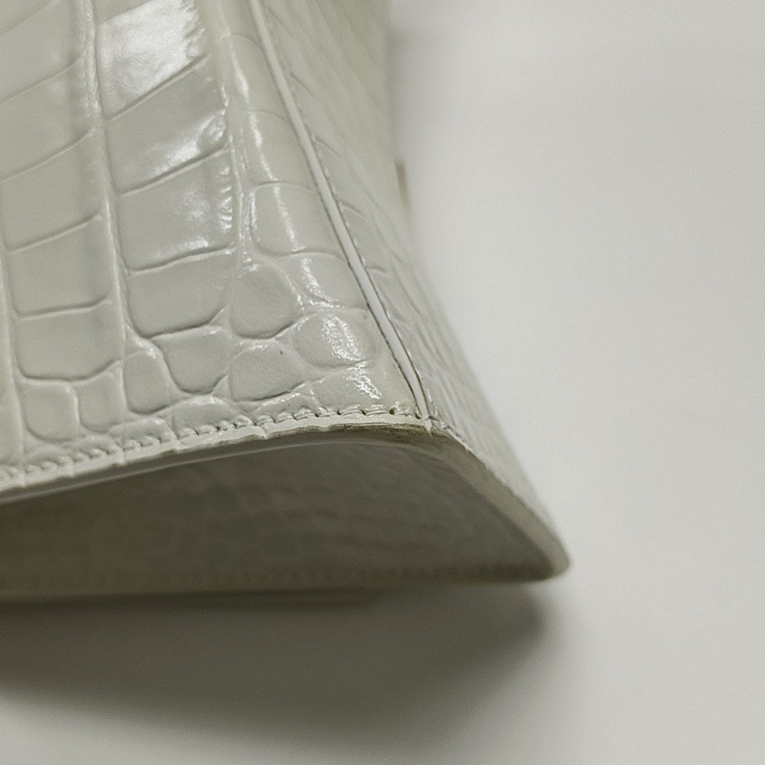 Hourglass S Calfskin White