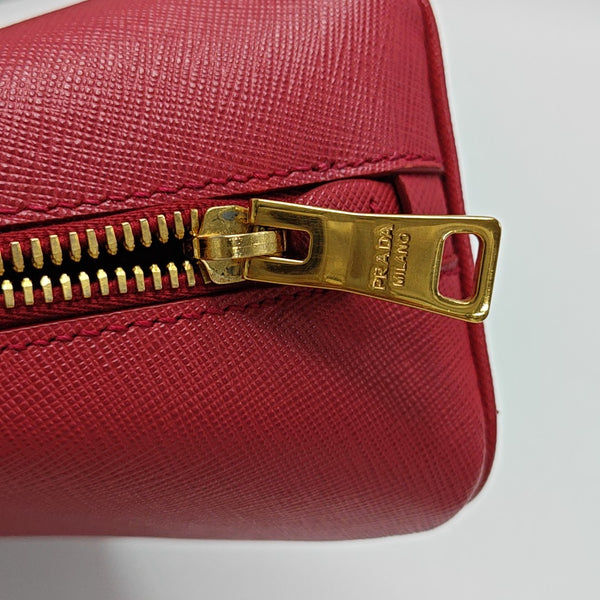 Promenade Small Saffiano Calfskin Red