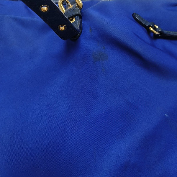Nylon Tote Bag Blue