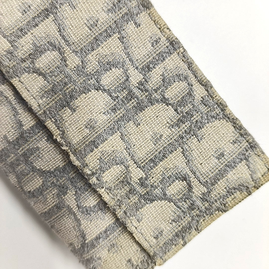 Authenticated pre-owned  Saddle Oblique Canvas Gray Wallet - Wallet at Looply