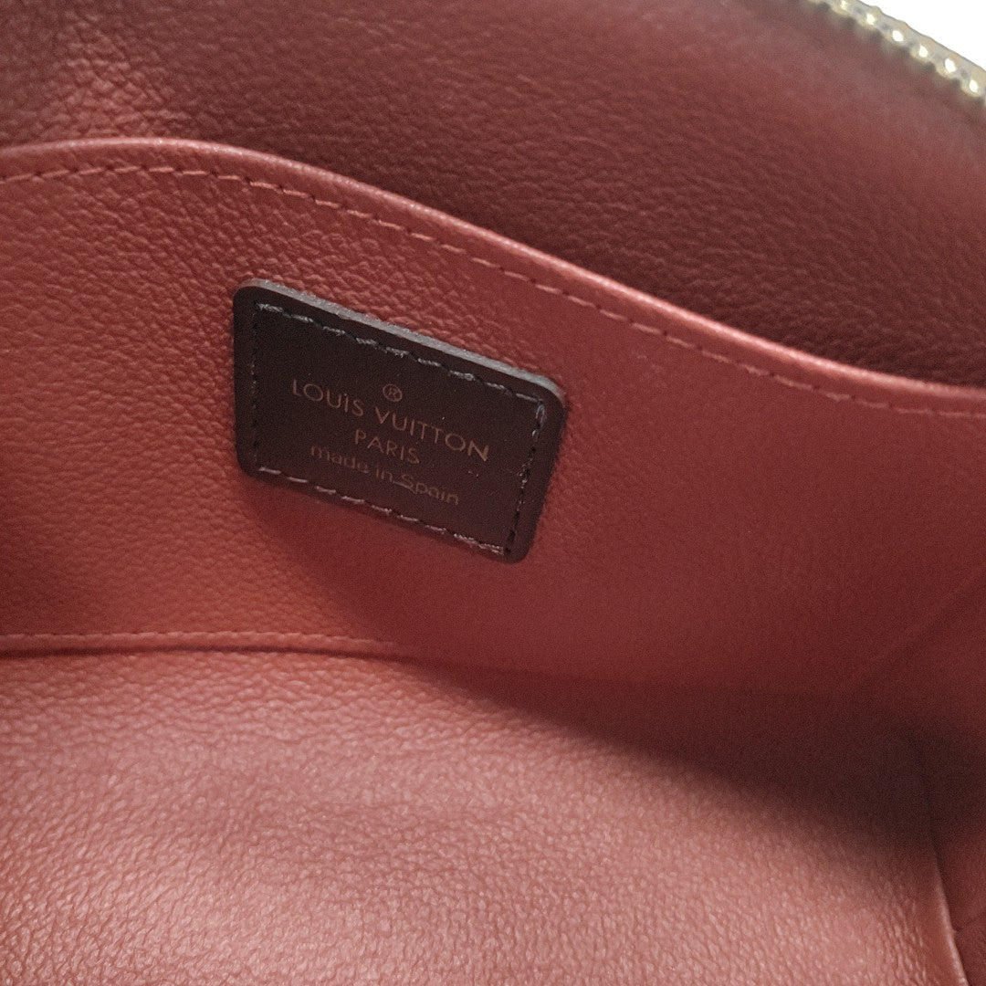 COSMETIC PM Damier Ebene Coated Canvas Brown
