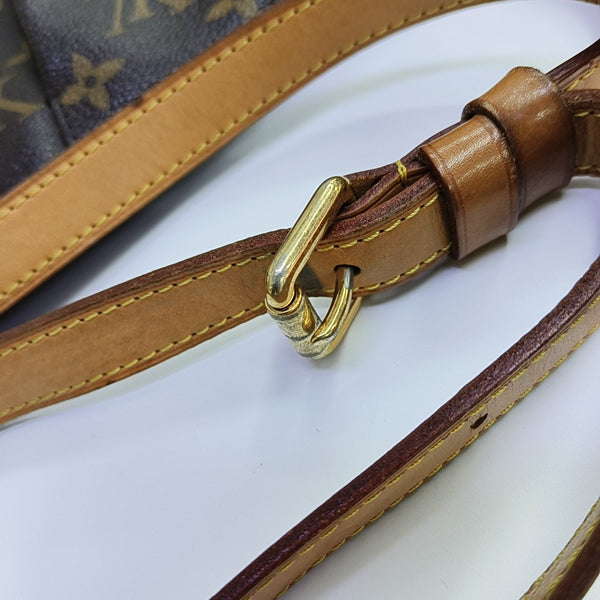 MENILMONTANT MM Monogram Coated Canvas Brown