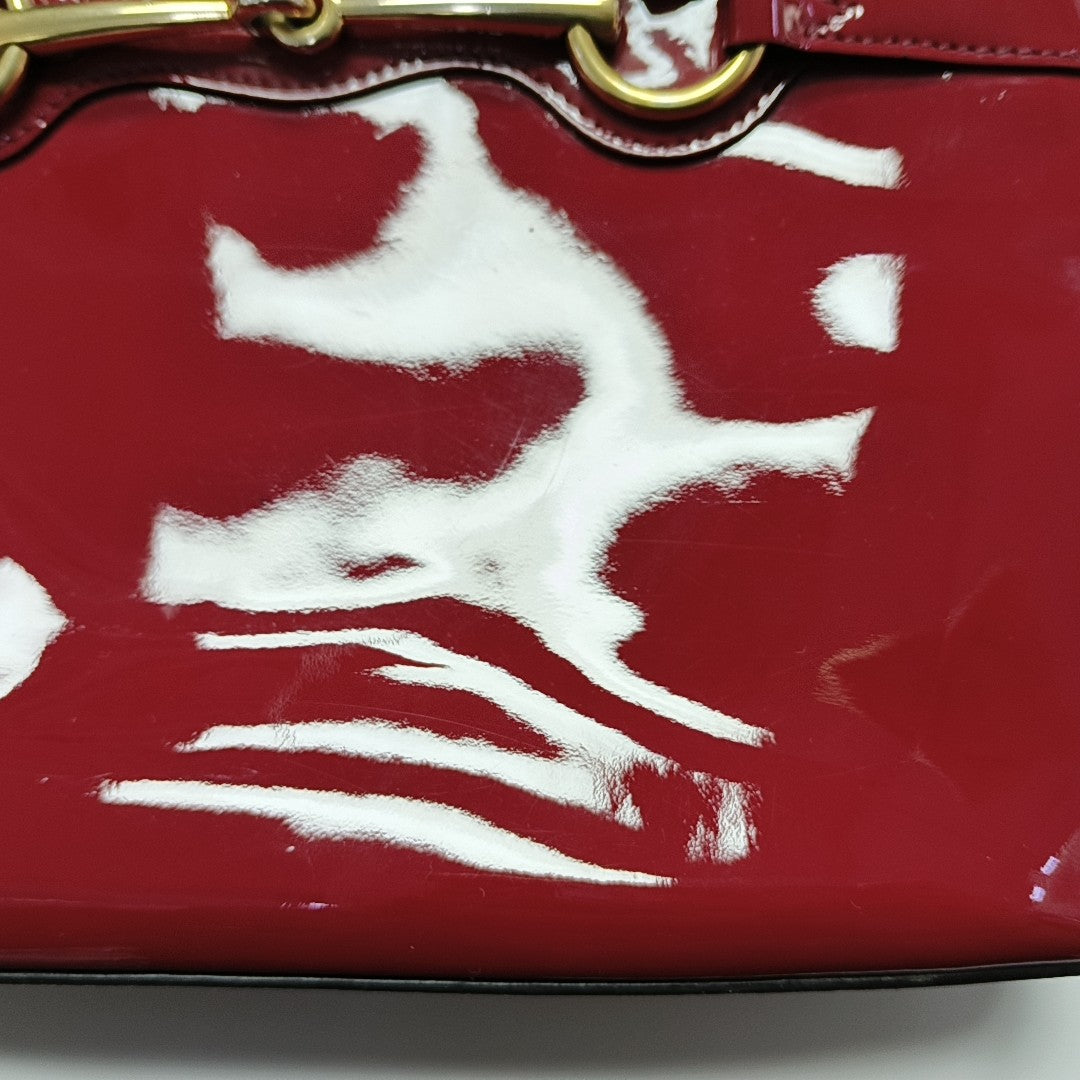 Bright Bit Patent Leather Red