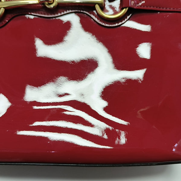 Bright Bit Patent Leather Red
