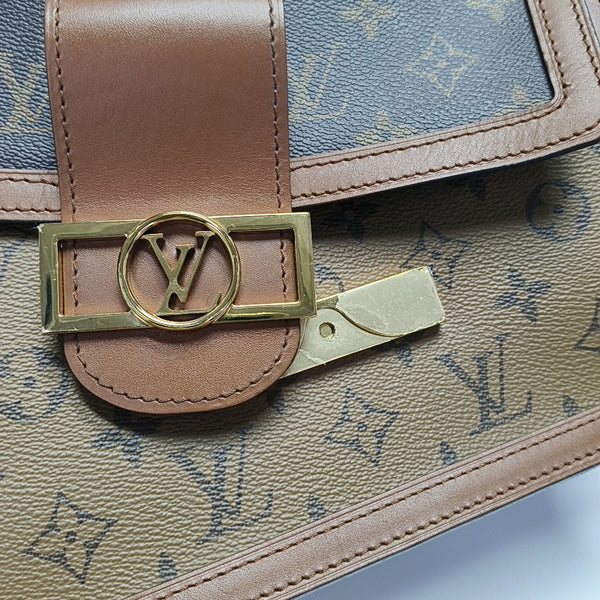 DAUPHINE MM Monogram Coated Canvas Brown