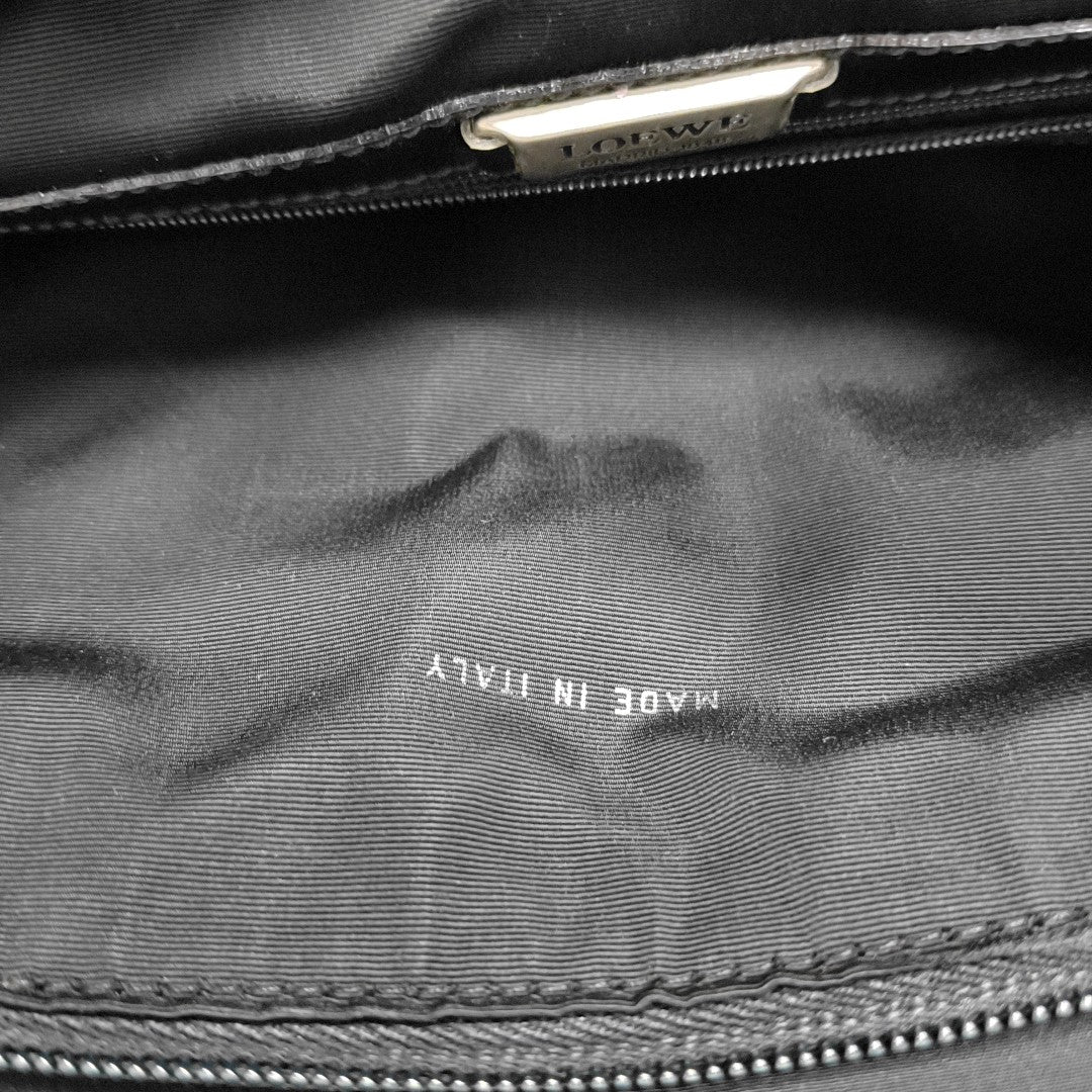Nylon Top Handle Bag Black
