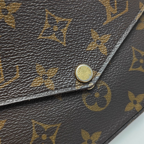 FÉLICIE Monogram Coated Canvas Brown