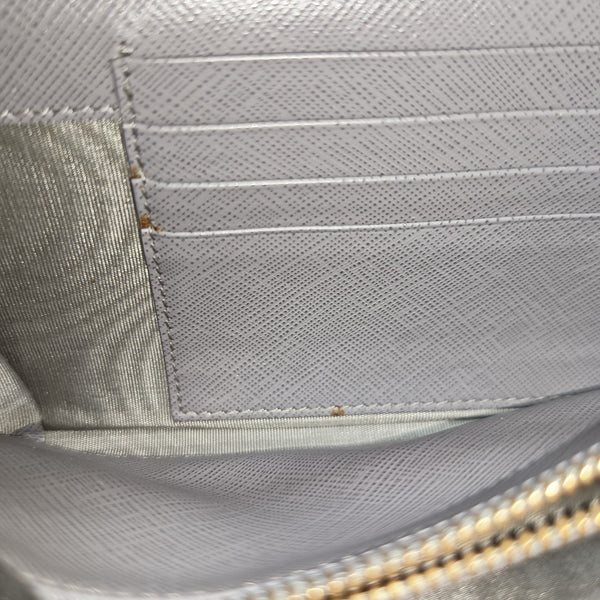 Ginny Calfskin Gray Wallet