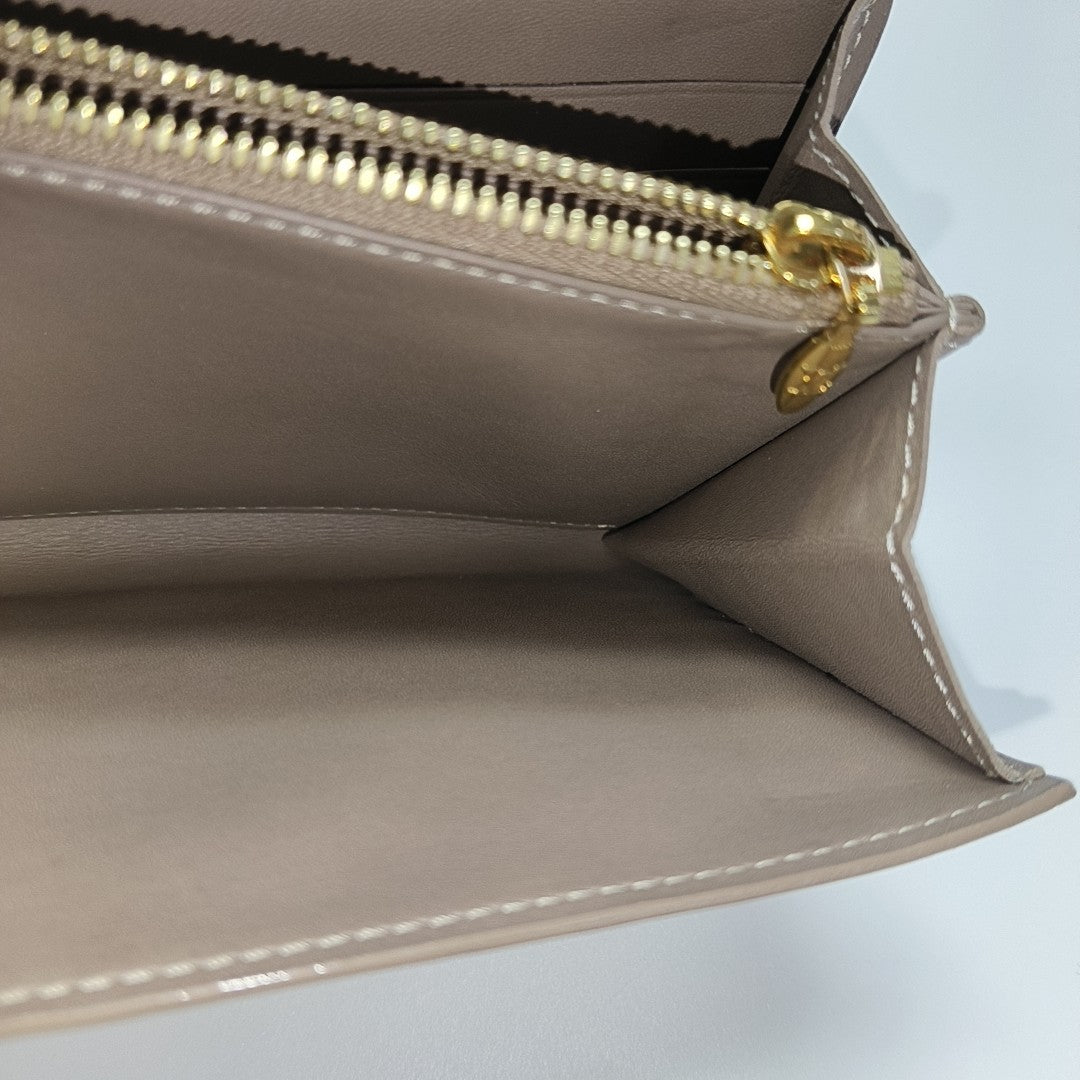 INTERNATIONAL Monogram Patent Leather Yellow Wallet