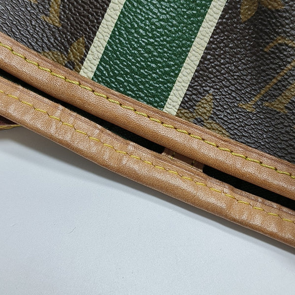NEVERFULL MM Monogram Coated Canvas Brown