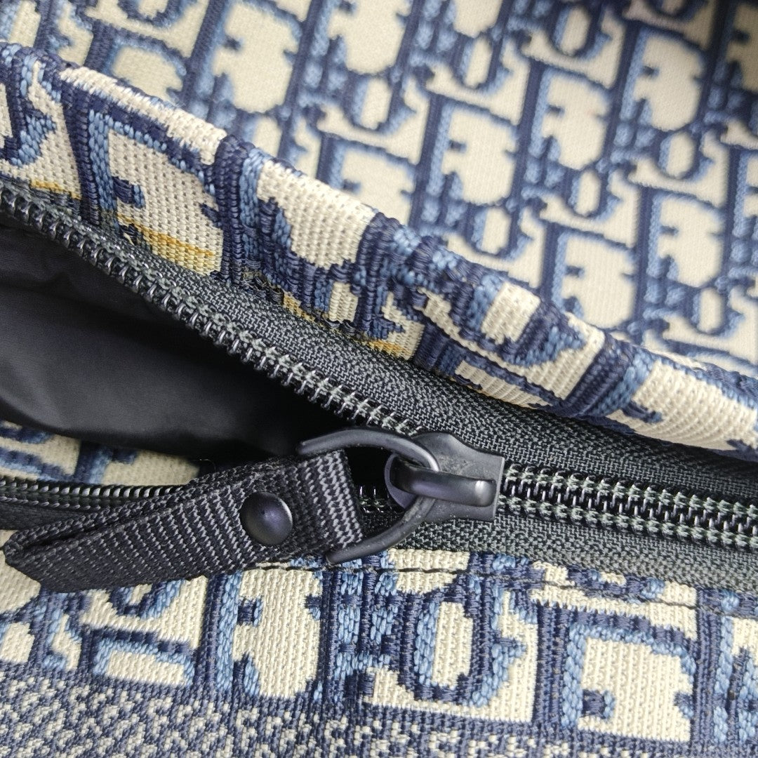 Diortravel Oblique Canvas Blue