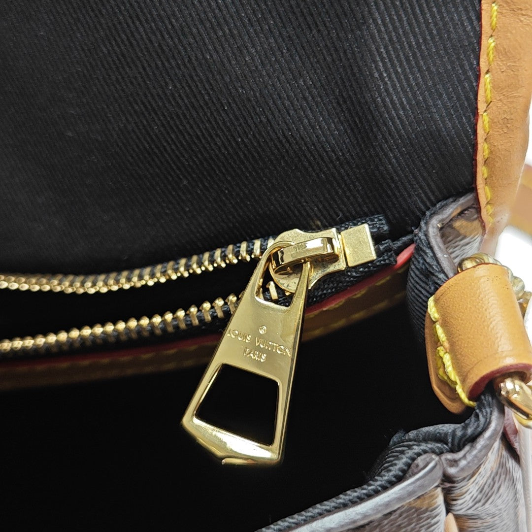 DIANE Monogram Coated Canvas Brown