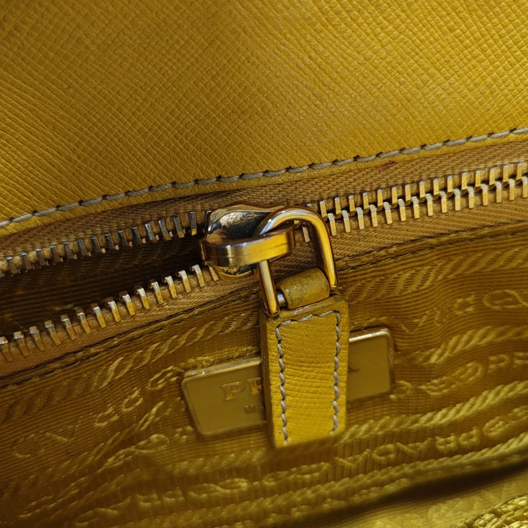Calfskin Shoulder Bag Yellow