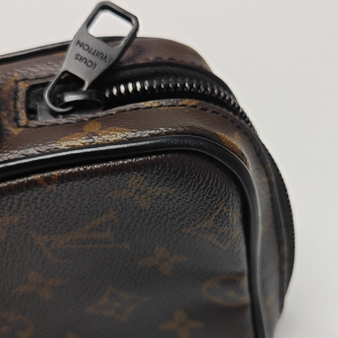 CHRISTOPHER Monogram Coated Canvas Brown