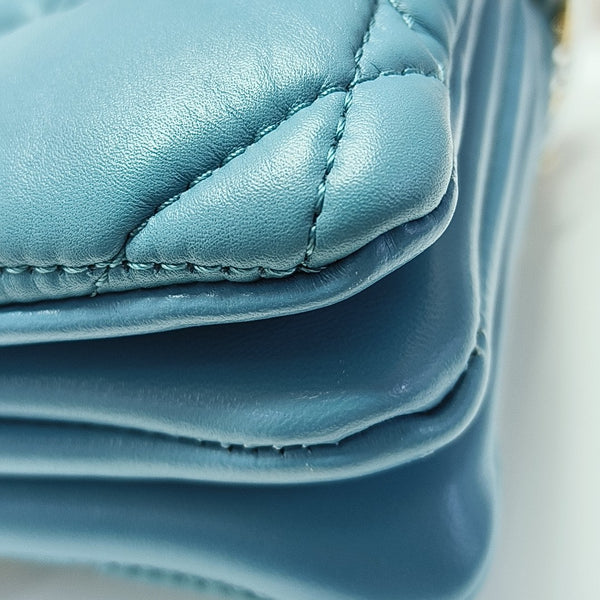 Dior Caro Small Cannage Calfskin Blue