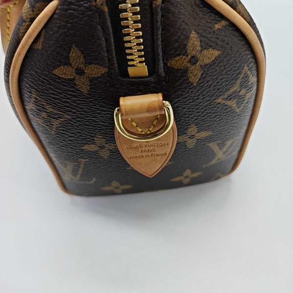 SPEEDY 20 Monogram Coated Canvas Brown