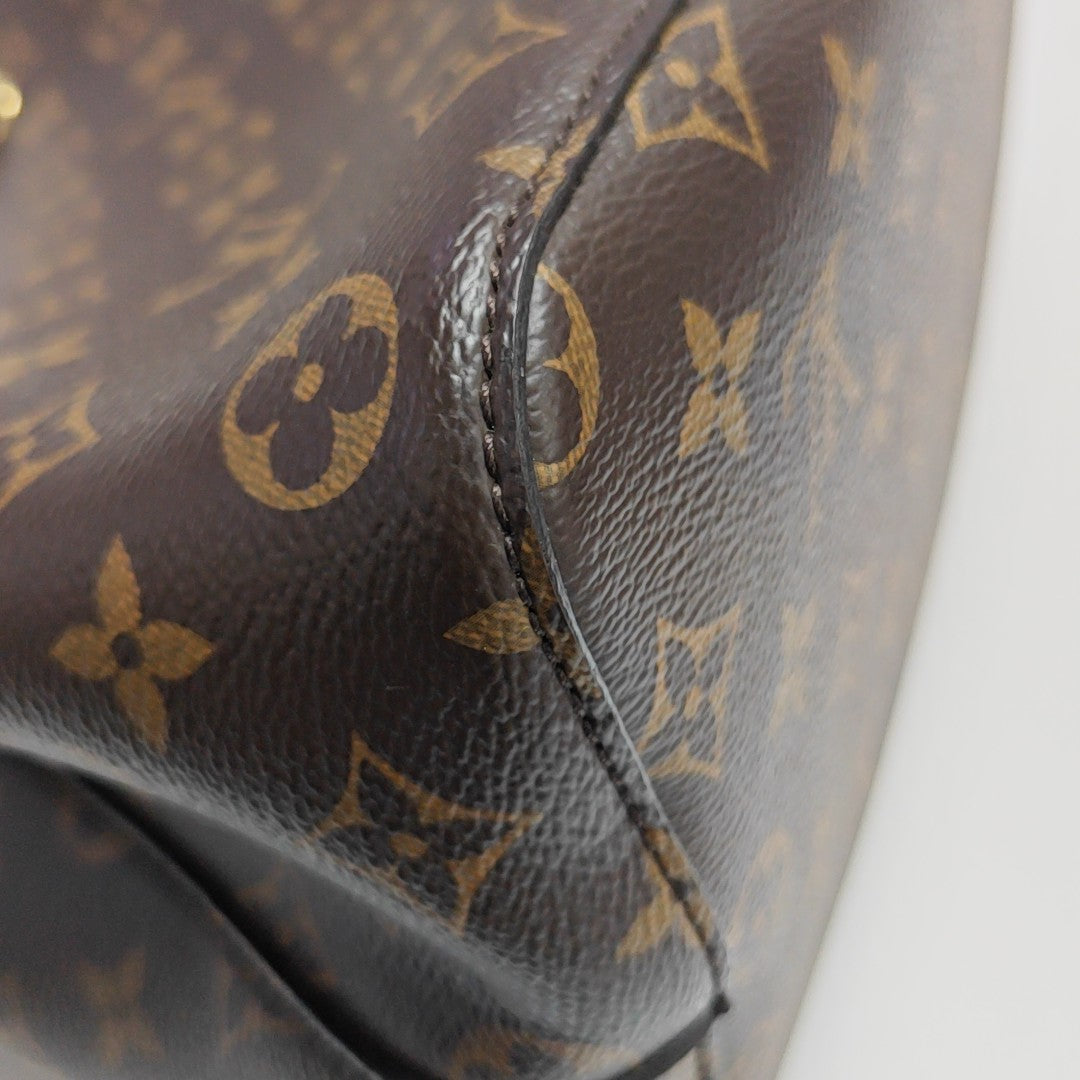 NÉONOÉ MM Monogram Coated Canvas Brown