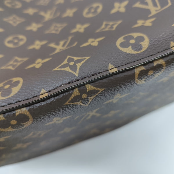 NÉONOÉ MM Monogram Coated Canvas Brown