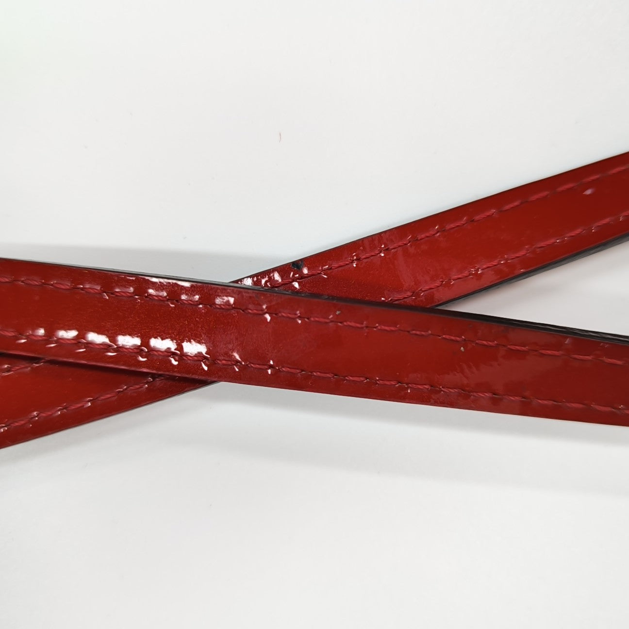 ALMA BB Monogram Patent Leather Red