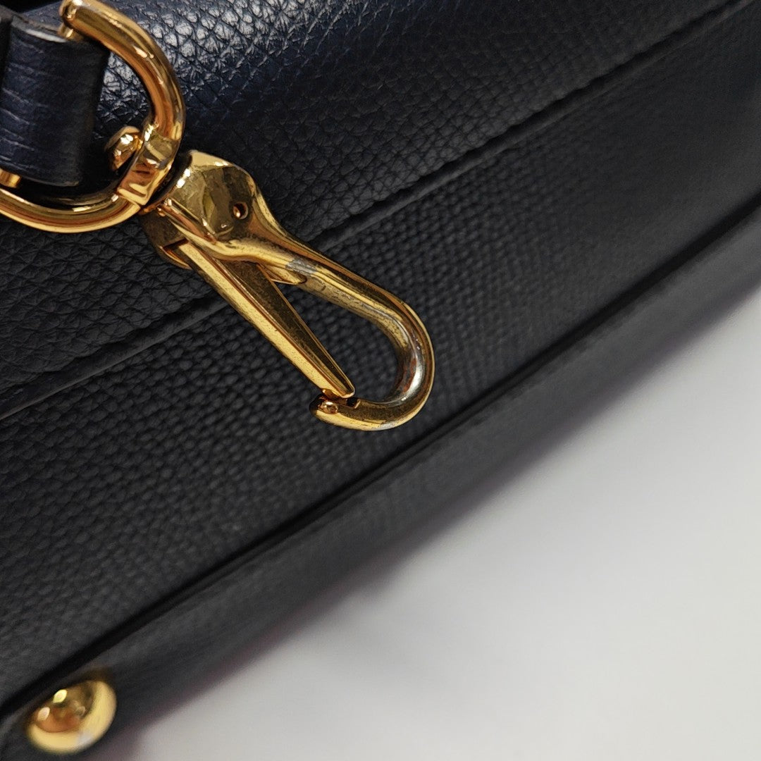 Calfskin Tote Bag Blue