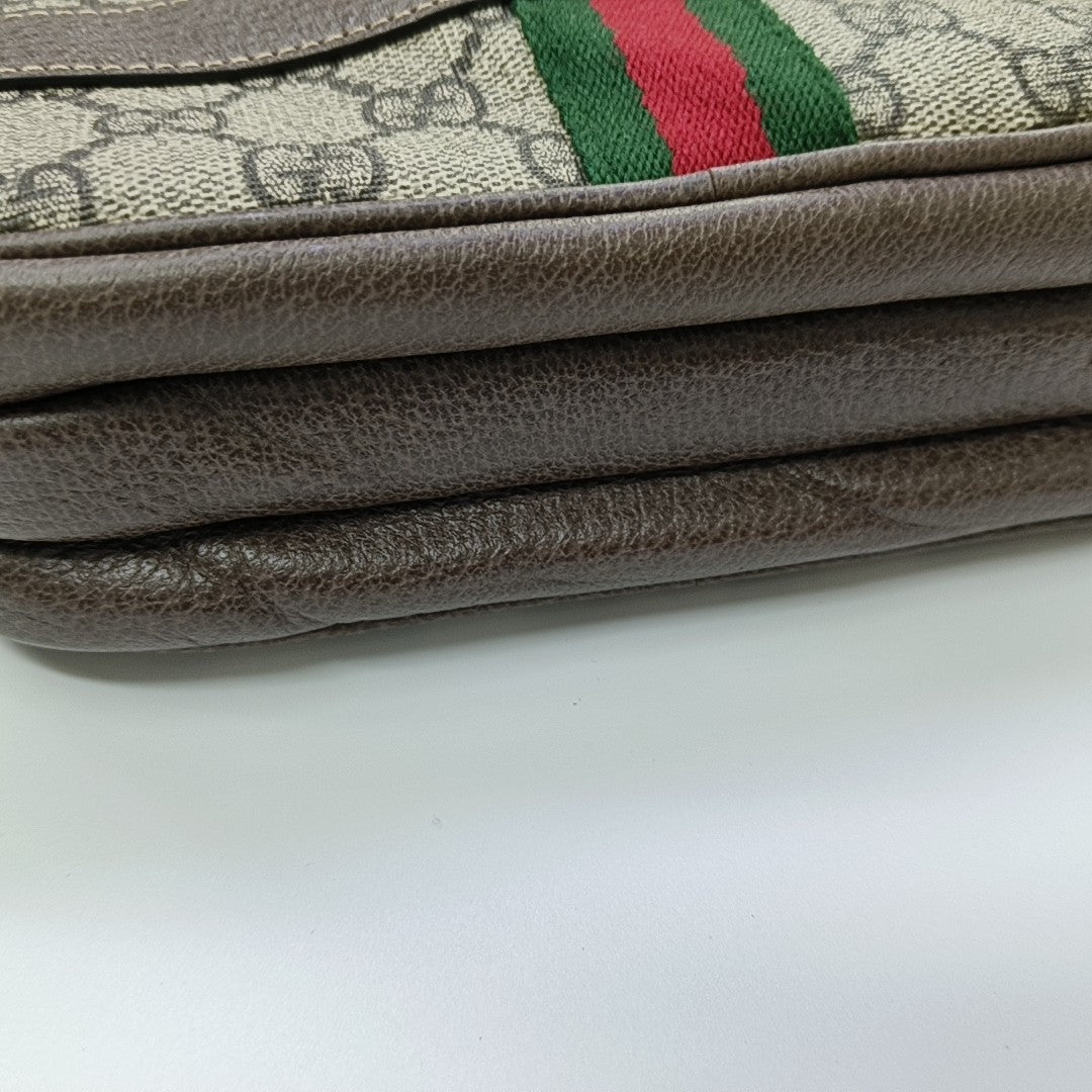 Ophidia Mini Monogram Coated Canvas Beige