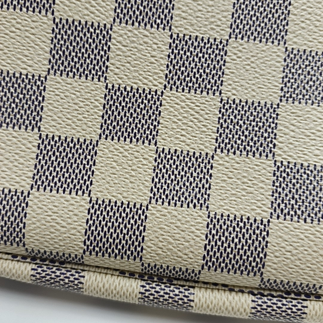 ACCESSOIRES GM Damier Azur Coated Canvas White