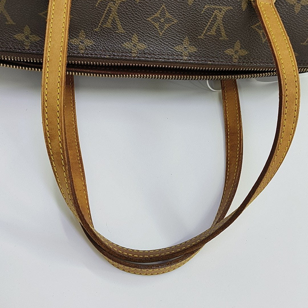 PAPILLON MM Monogram Coated Canvas Brown