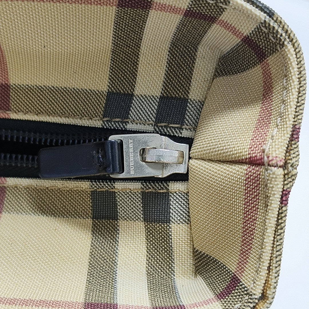 Coated Canvas Top Handle Bag Multicolor