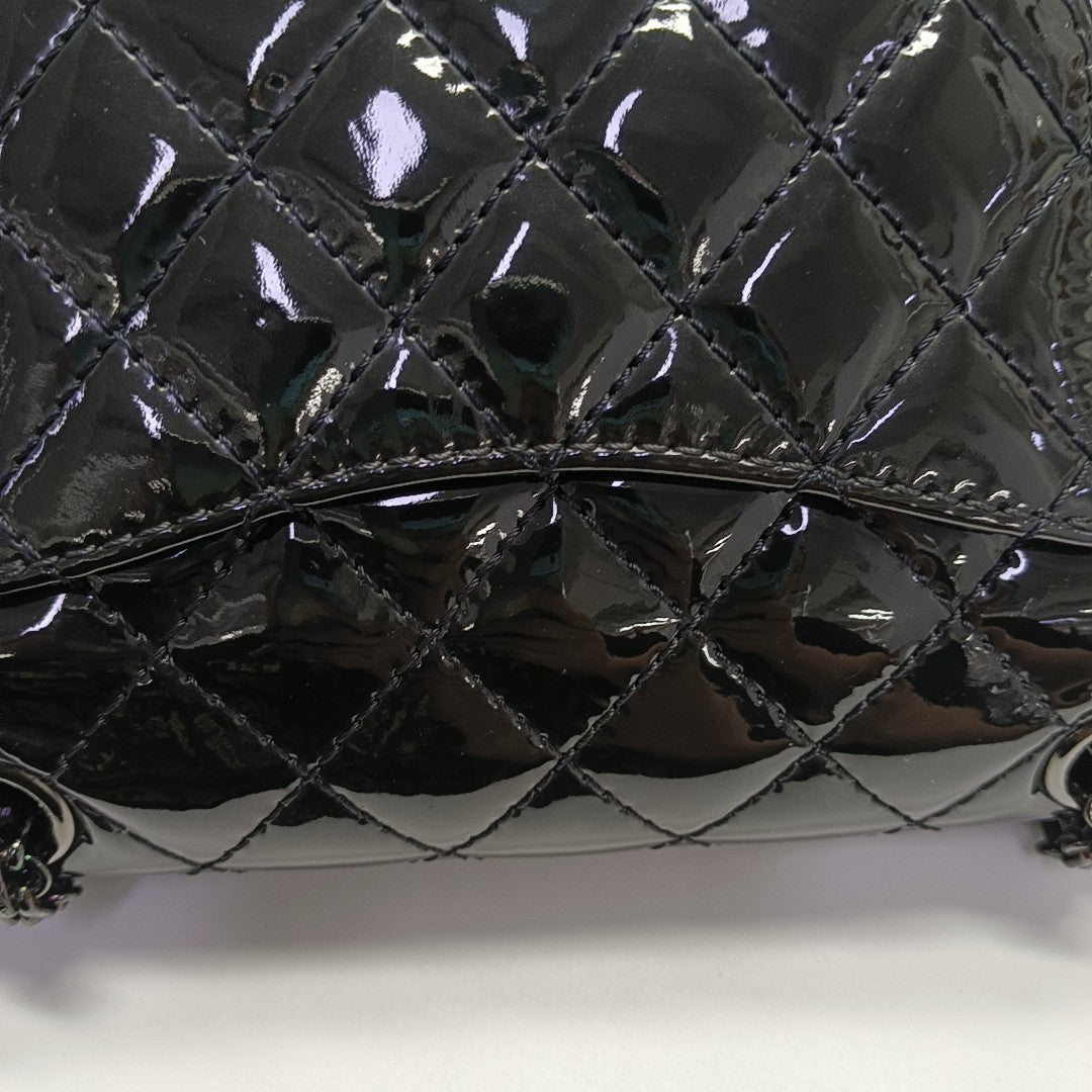 2.55 224 (mini) Quilted Patent Calfskin Black