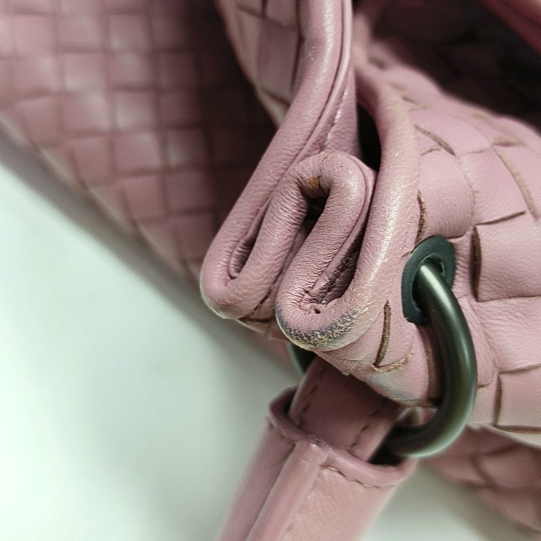 Authenticated pre-owned  Parachute Lambskin Pink - Top Handle Bag at Looply