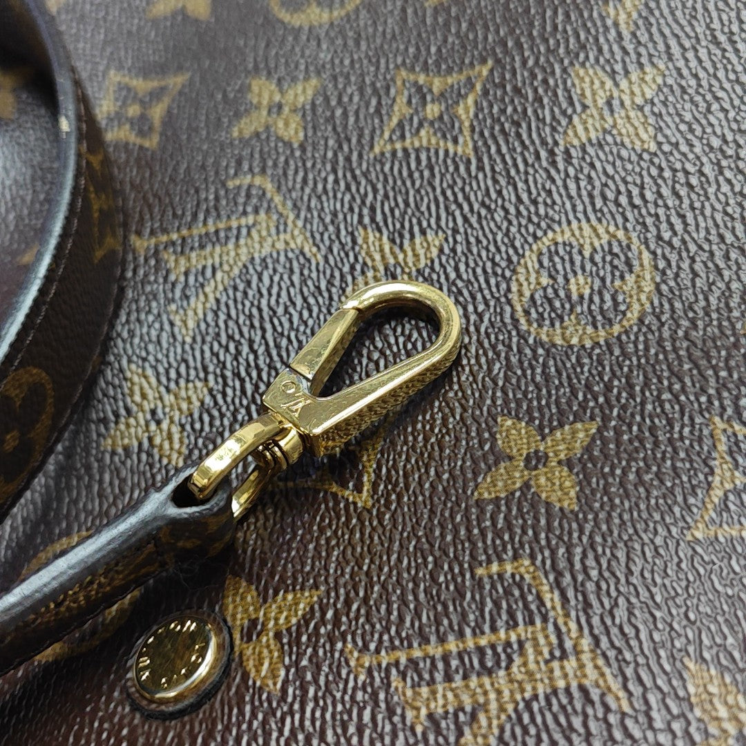 MONTAIGNE BB Monogram Coated Canvas Brown