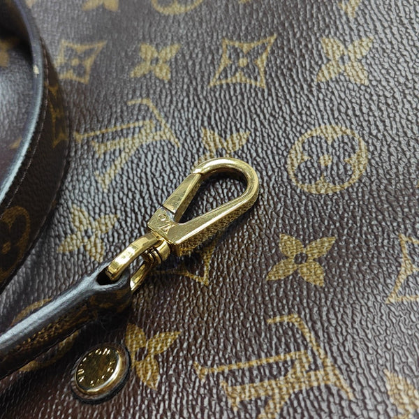 MONTAIGNE BB Monogram Coated Canvas Brown