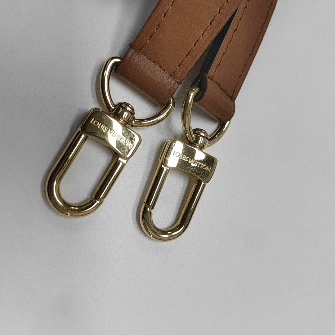 LOOP HOBO Monogram Coated Canvas Brown