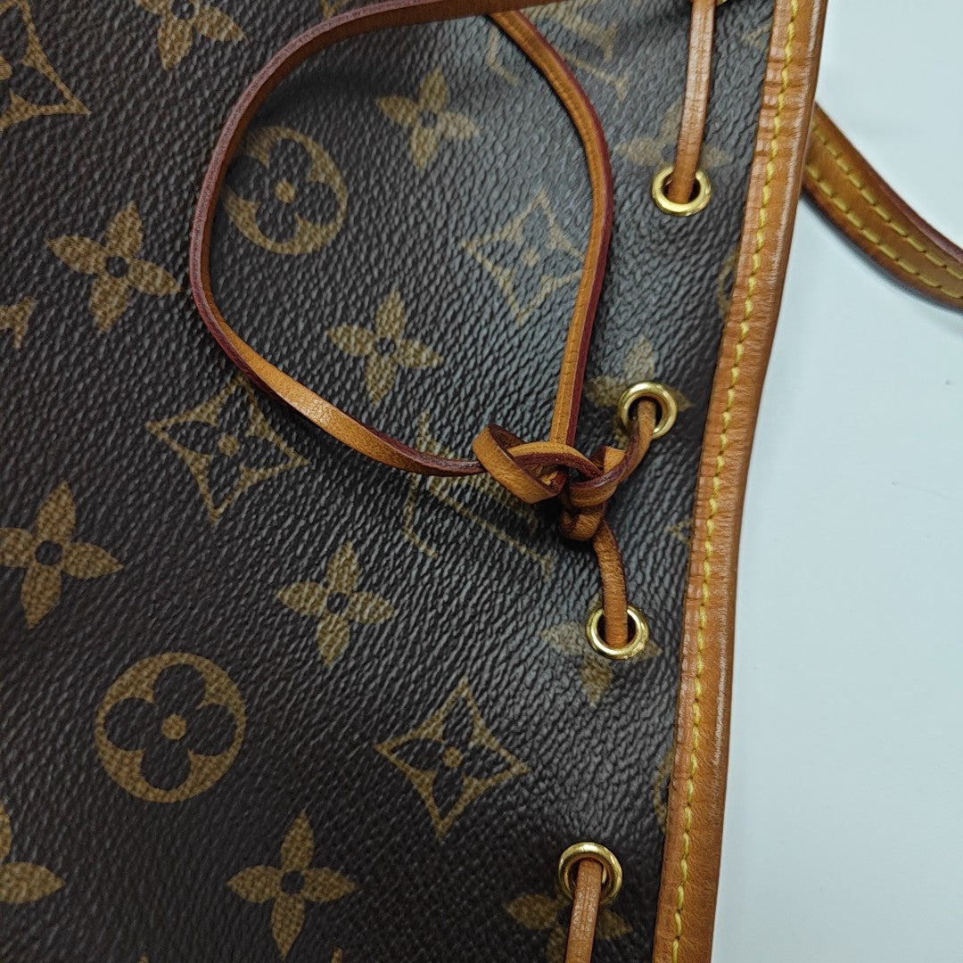 NÉONOÉ Nano Monogram Coated Canvas Brown