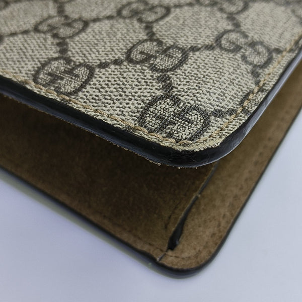 Dionysus Mini Monogram Coated Canvas Beige