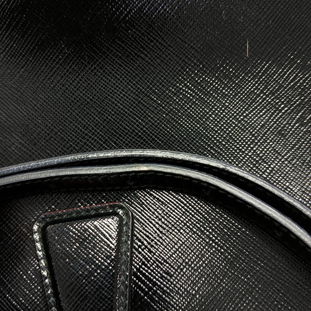 Galleria Small Saffiano Calfskin Black