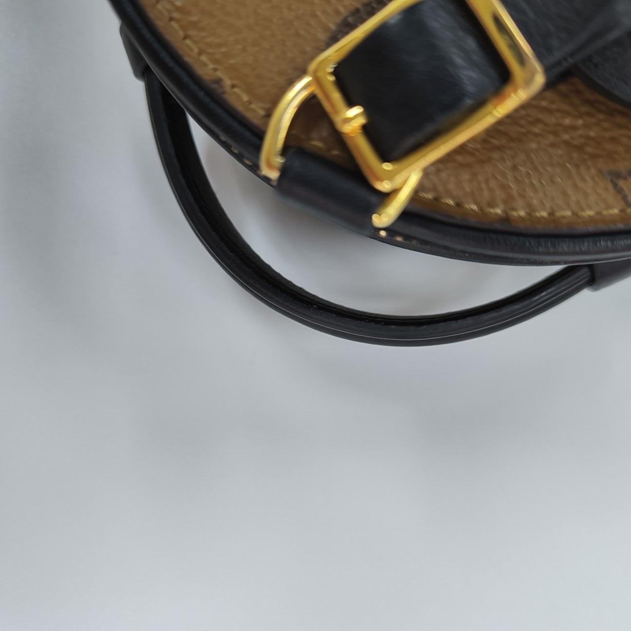 BOITE CHAPEAU Mini Monogram Coated Canvas Brown