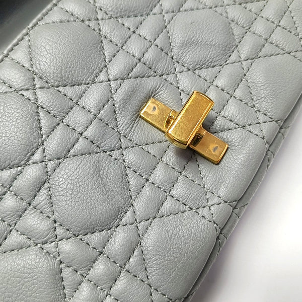 Dior Caro Small Cannage Calfskin Blue