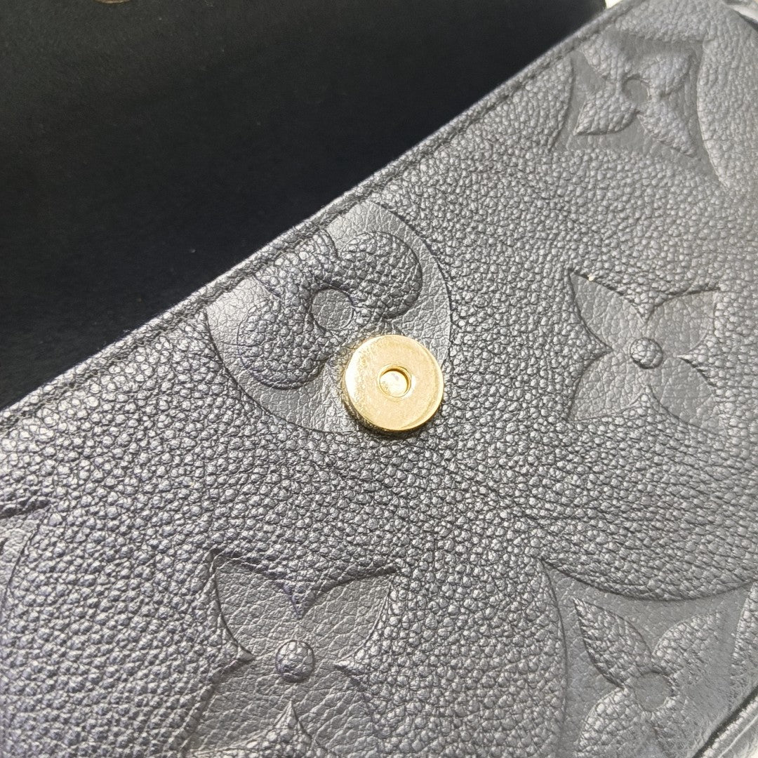 IVY Monogram Calfskin Black